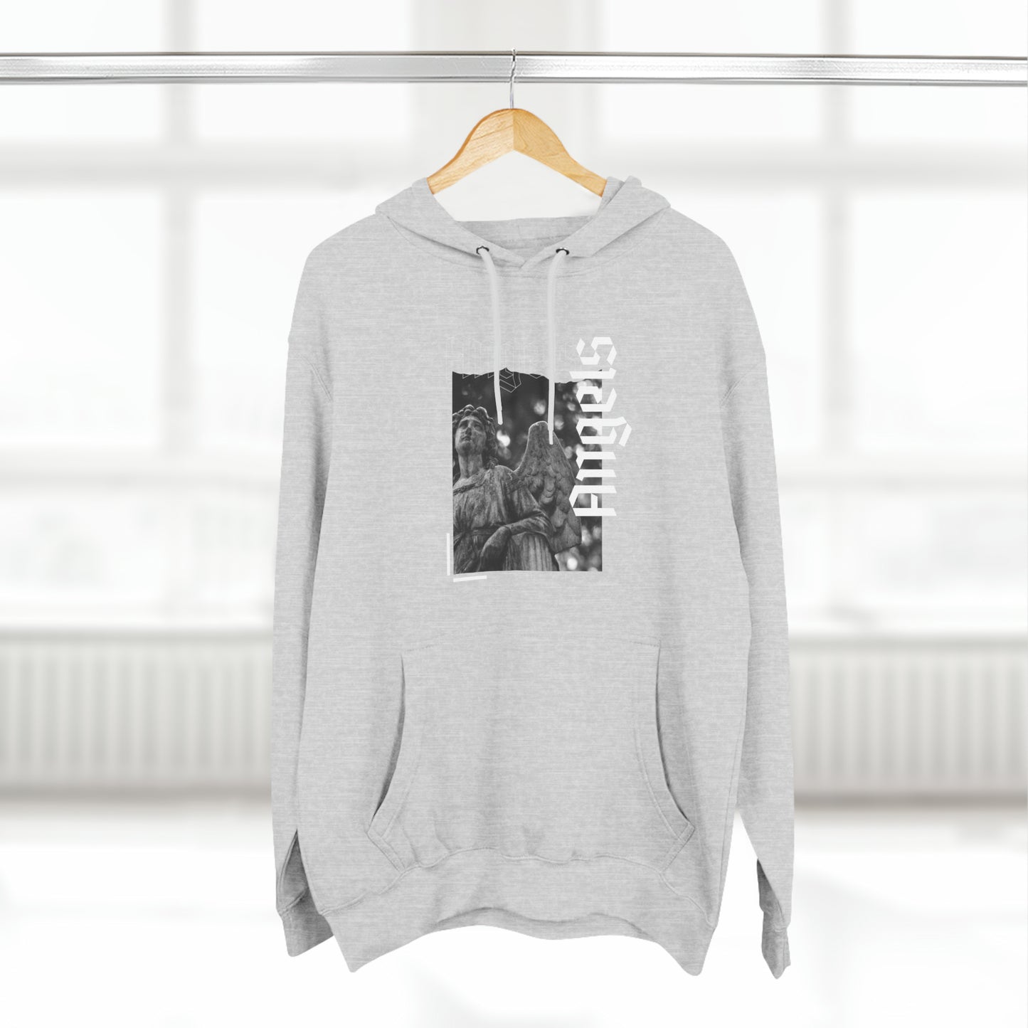 Three-Panel Fleece Hoodie - Muy blue