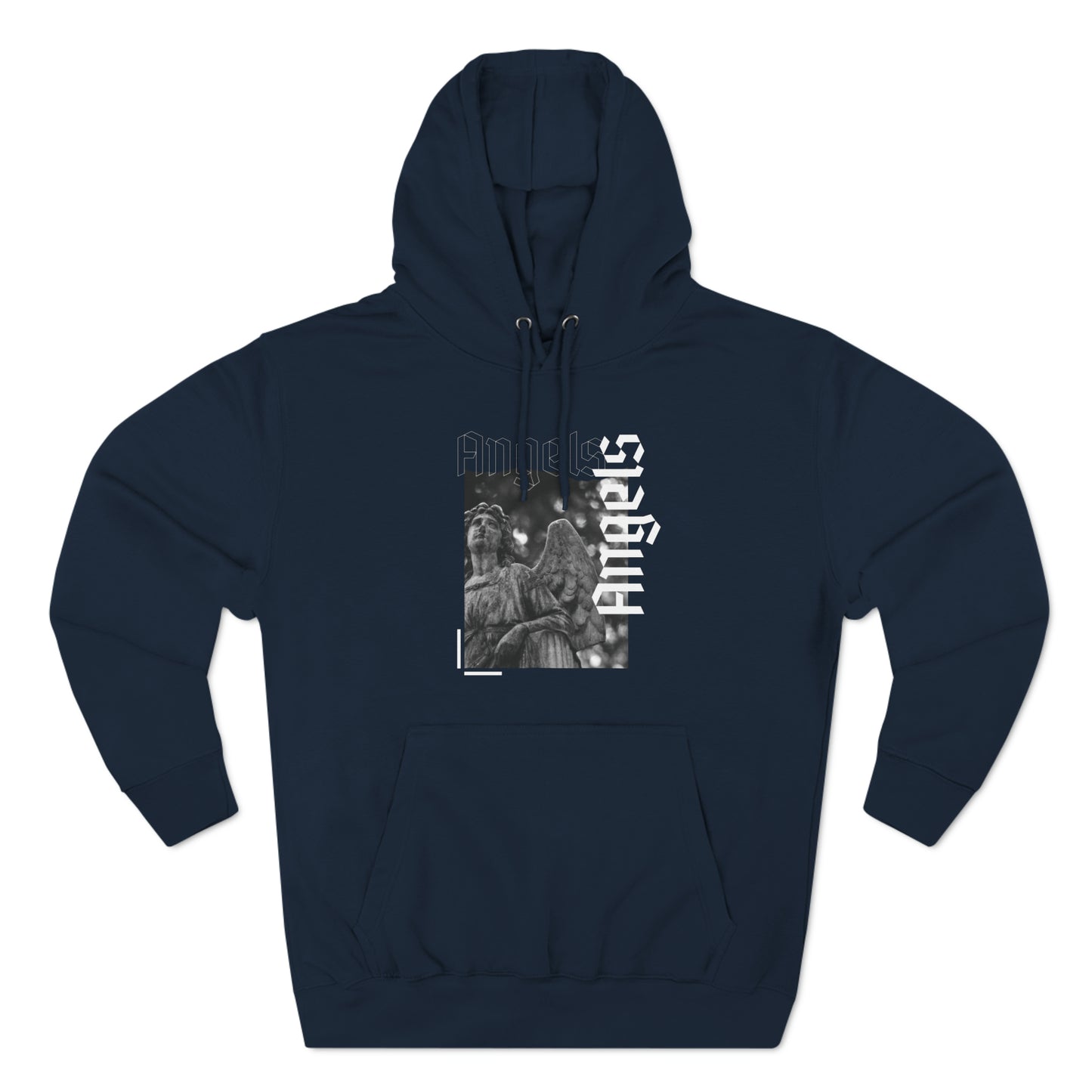 Three-Panel Fleece Hoodie - Muy blue
