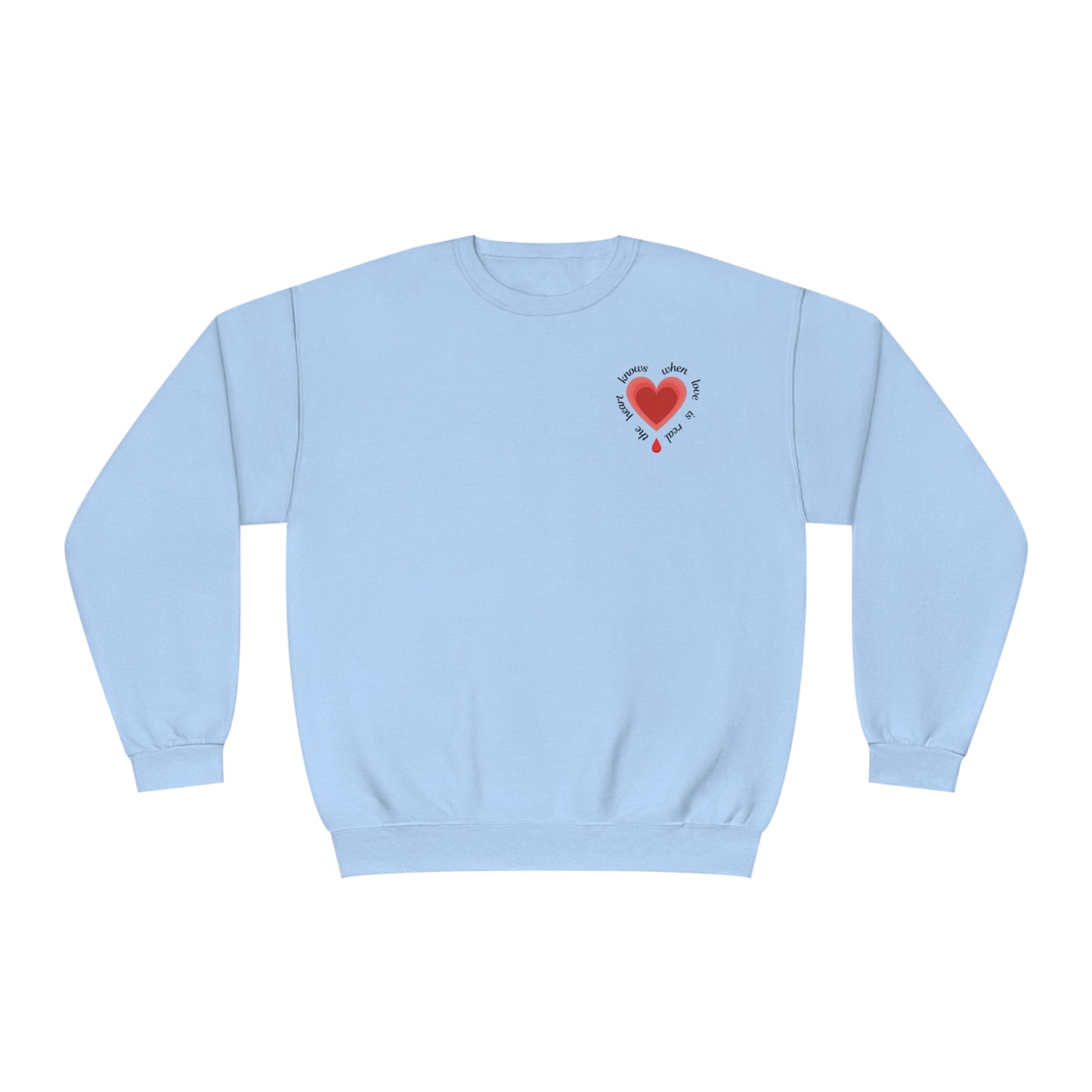 Heart - Unisex NuBlend® Crewneck Sweatshirt - Muy blue