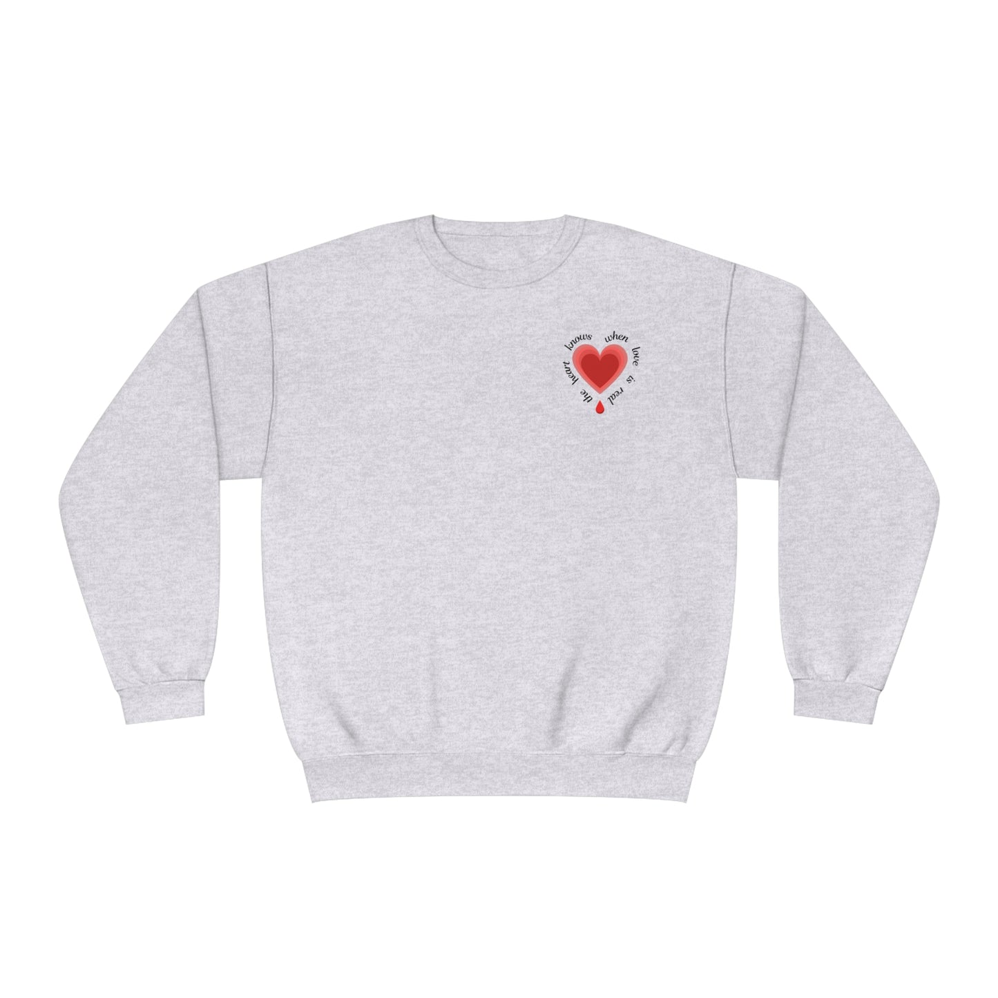 Heart - Unisex NuBlend® Crewneck Sweatshirt - Muy blue