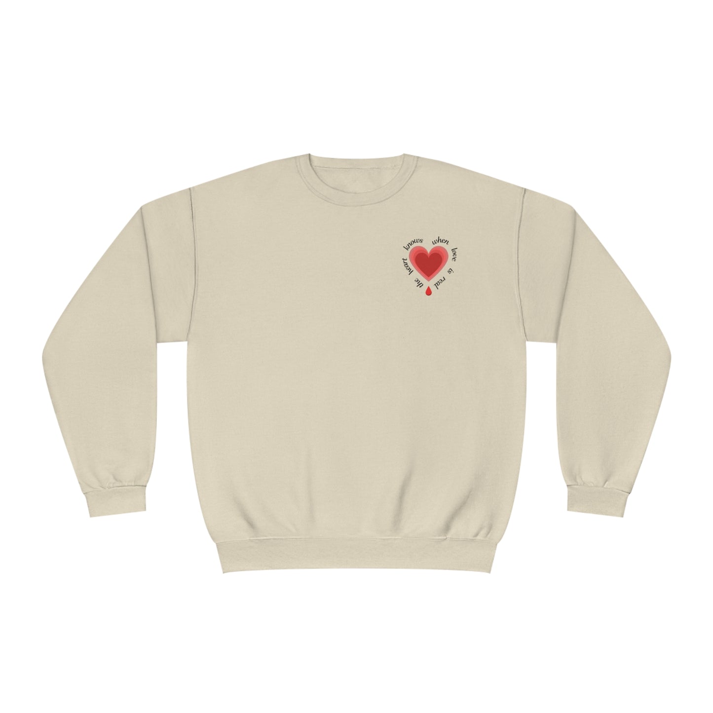 Heart - Unisex NuBlend® Crewneck Sweatshirt - Muy blue