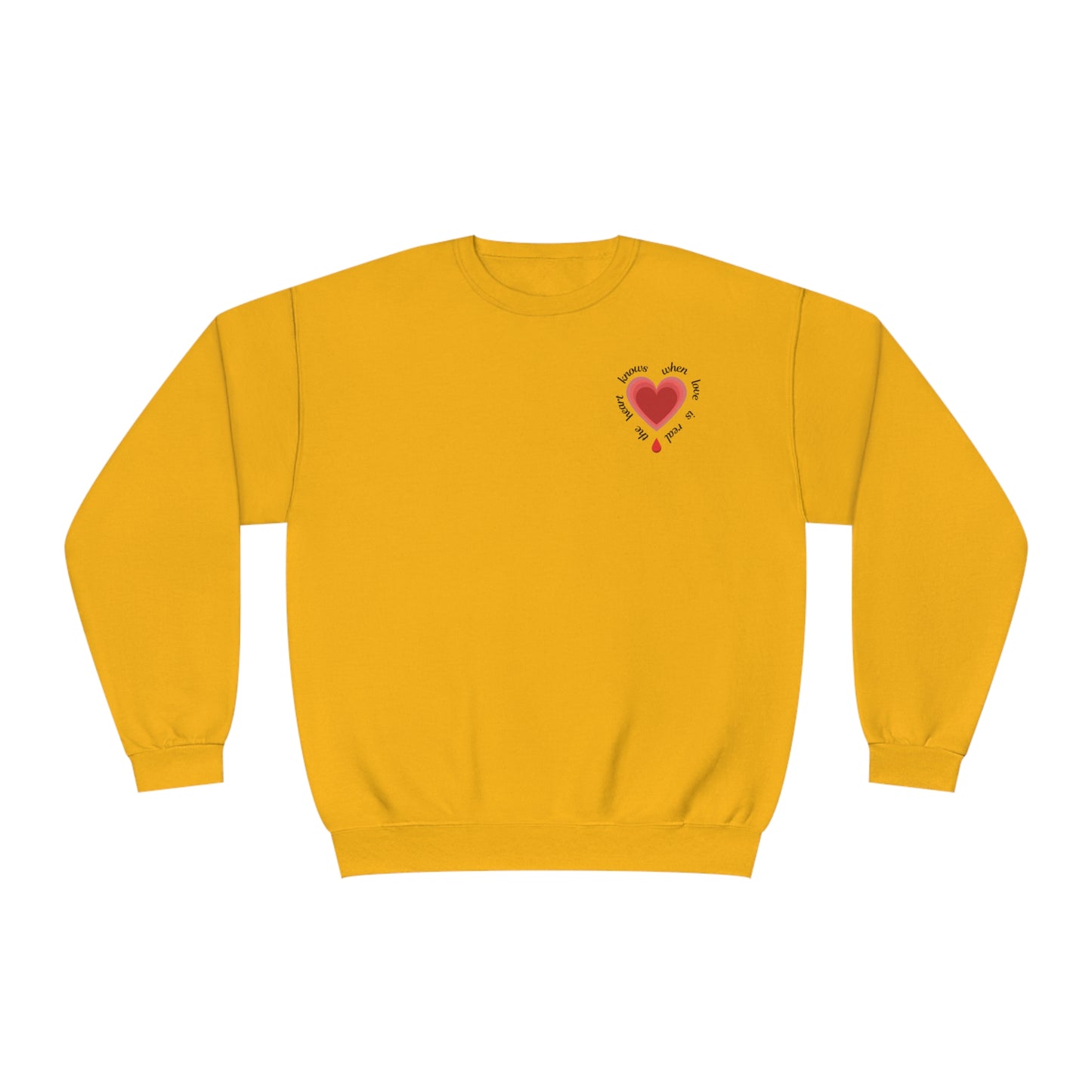 Heart - Unisex NuBlend® Crewneck Sweatshirt - Muy blue