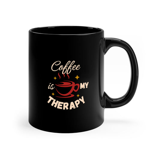 11oz Black Mug - Muy blue
