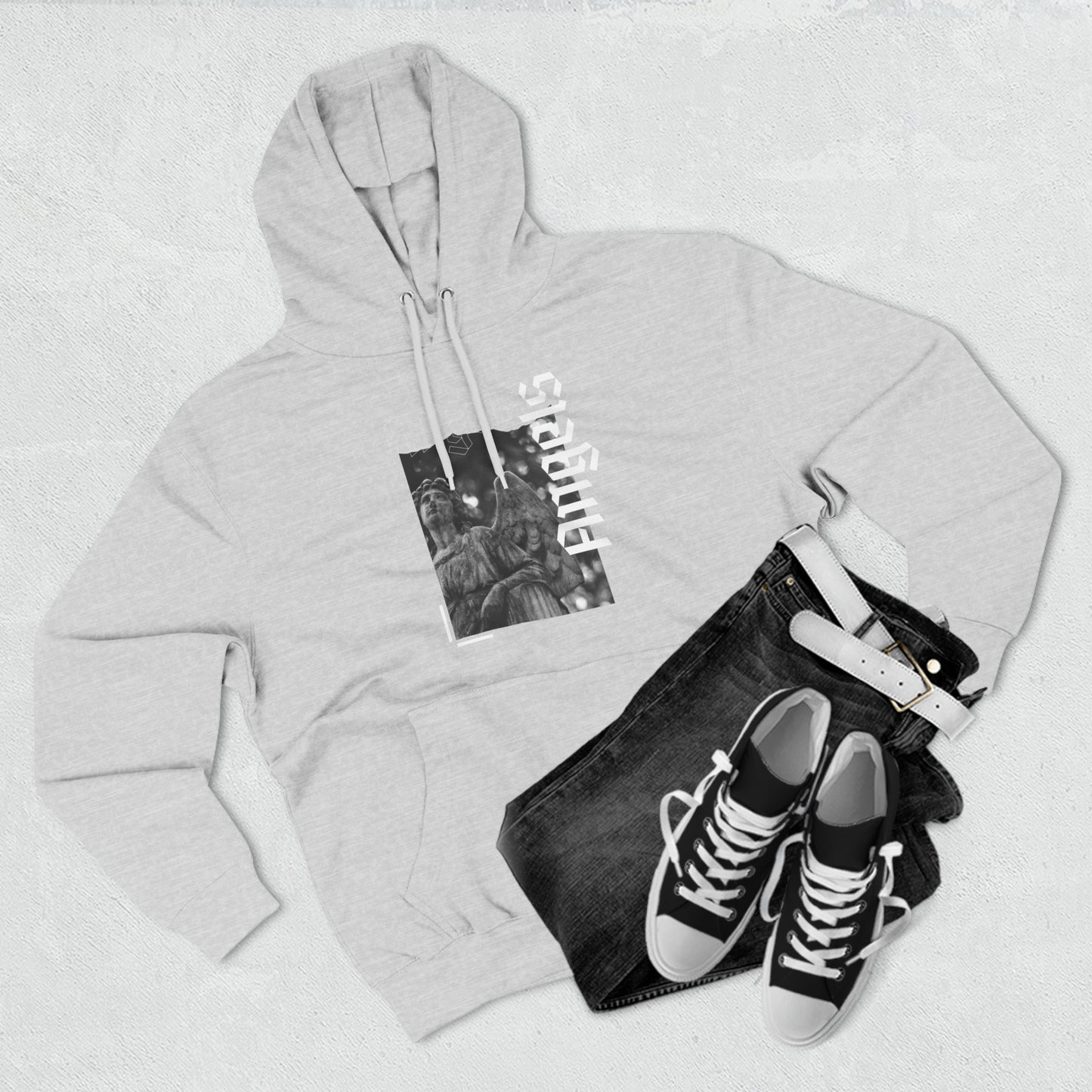 Three-Panel Fleece Hoodie - Muy blue