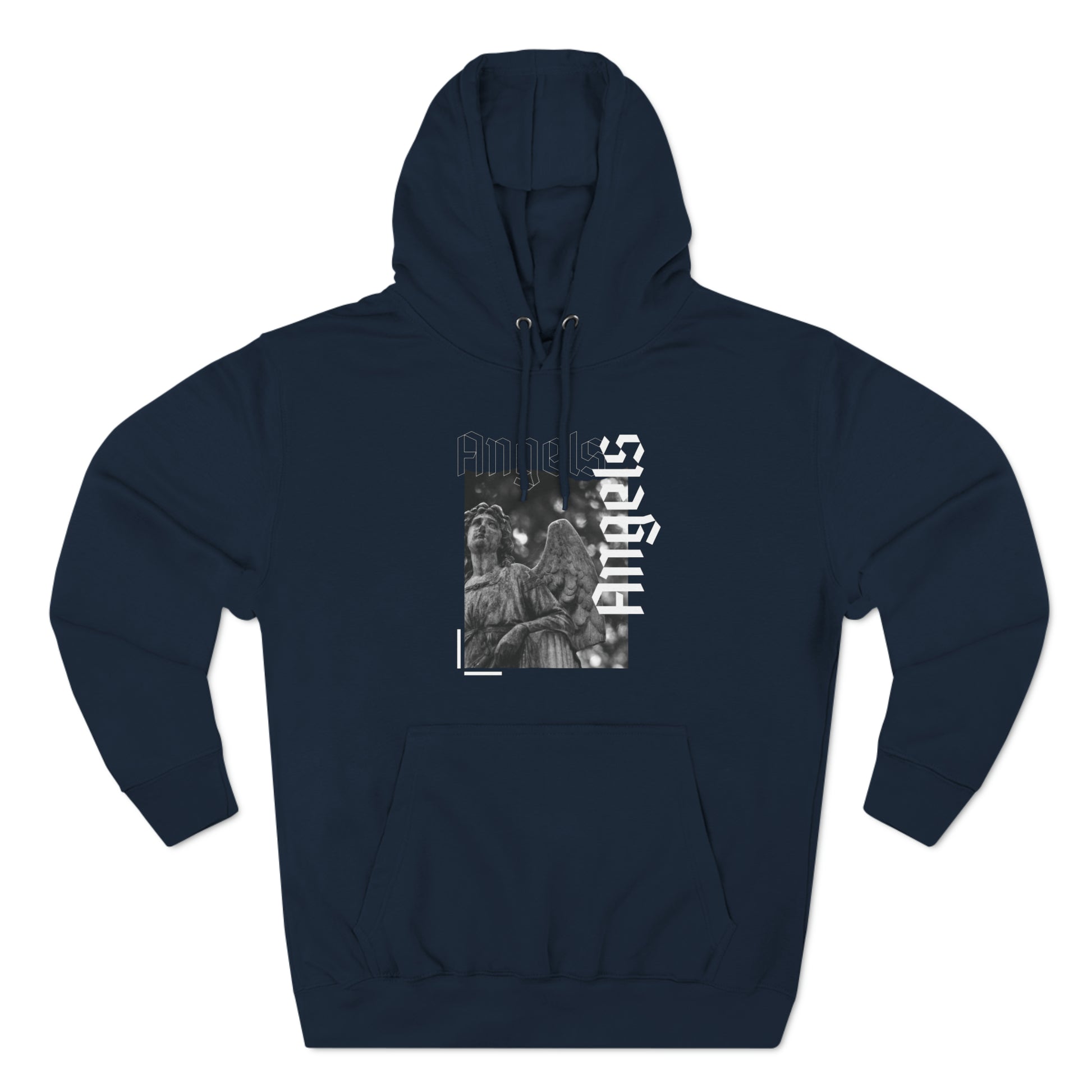 Three-Panel Fleece Hoodie - Muy blue