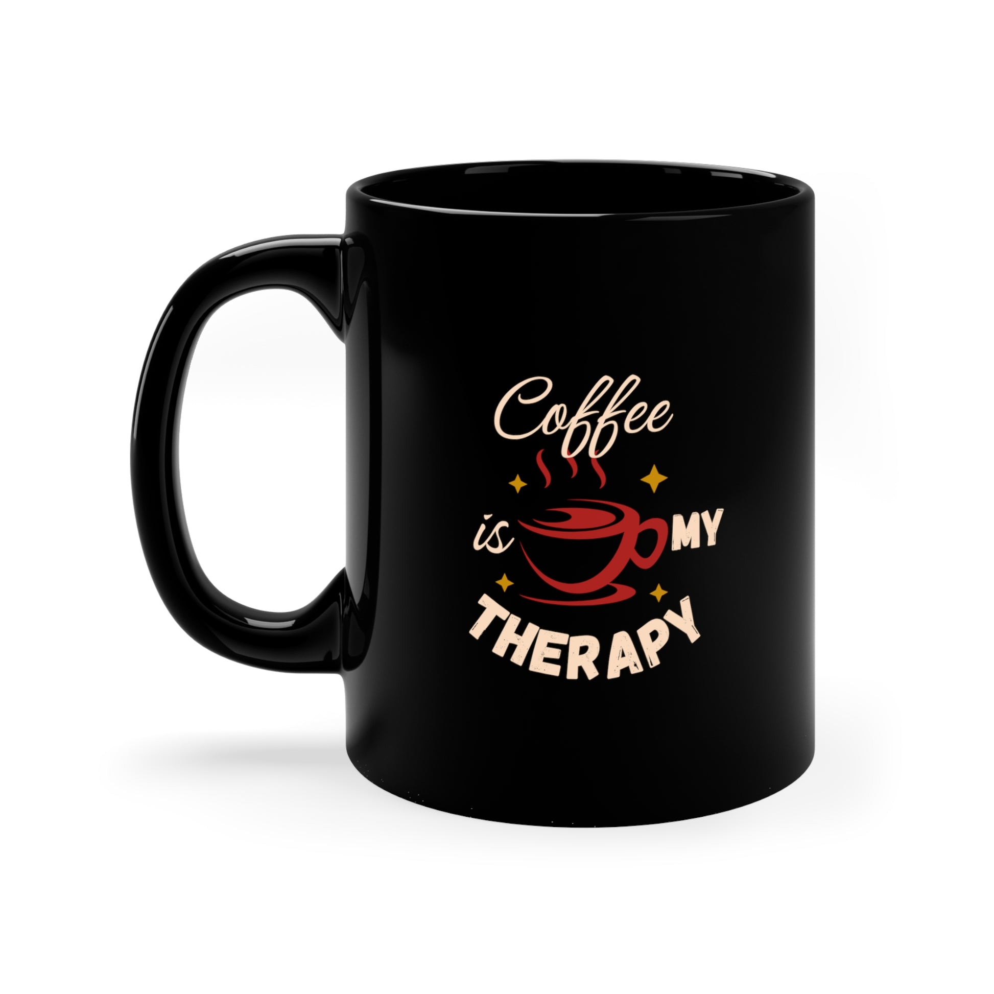11oz Black Mug - Muy blue