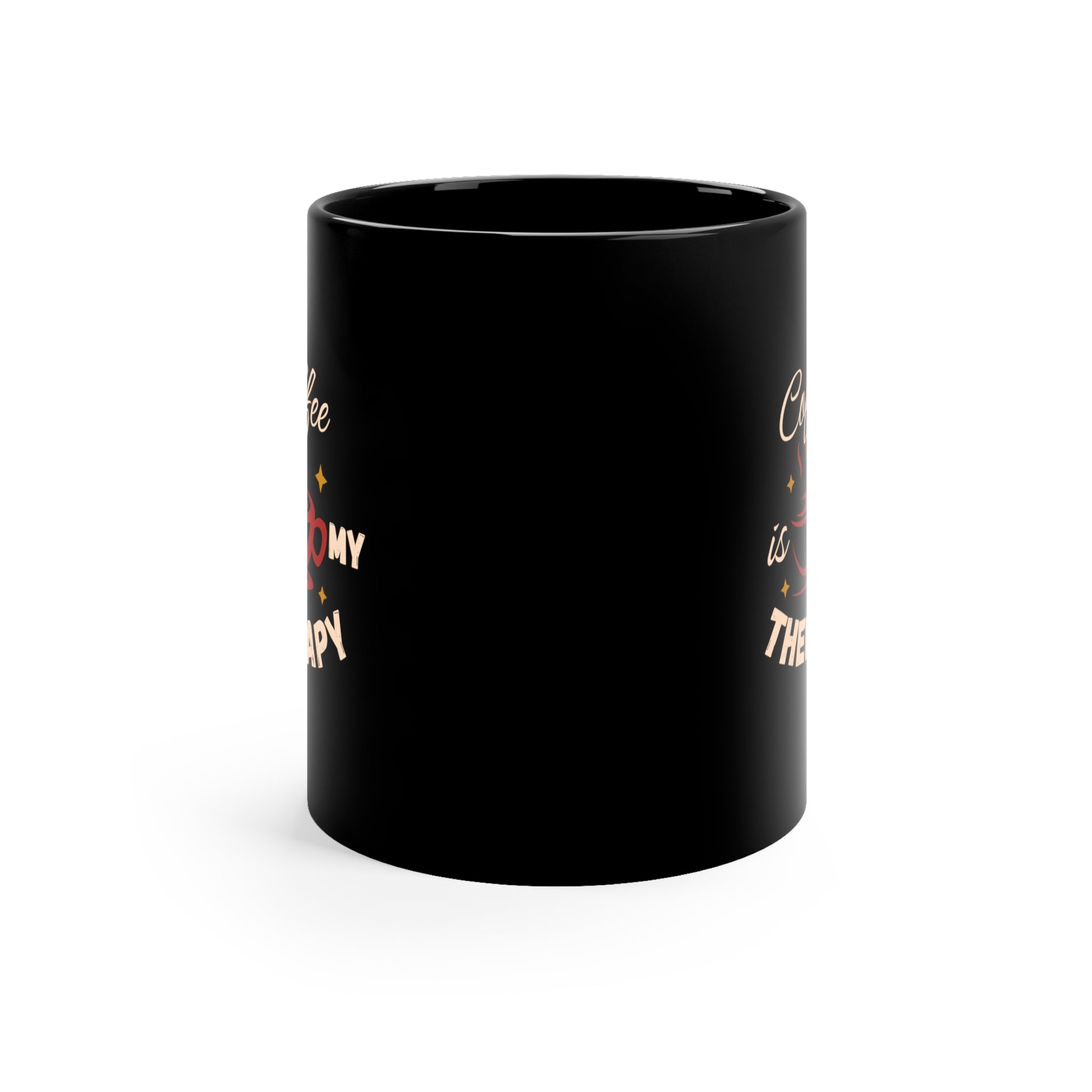 11oz Black Mug - Muy blue