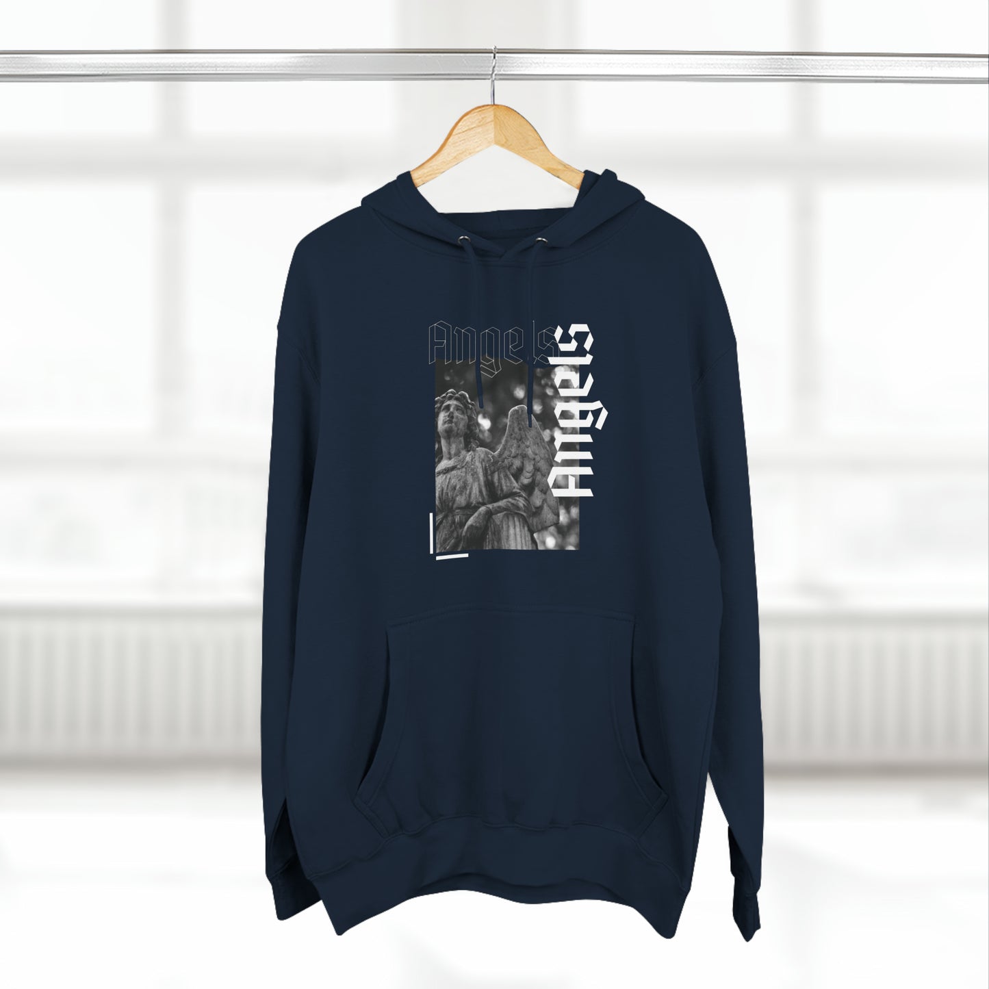 Three-Panel Fleece Hoodie - Muy blue