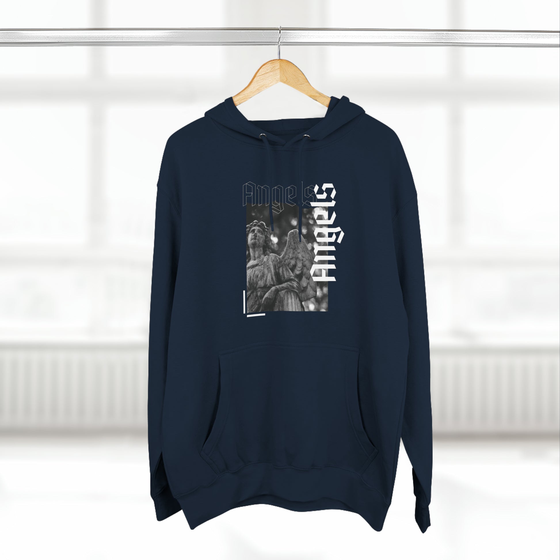 Three-Panel Fleece Hoodie - Muy blue